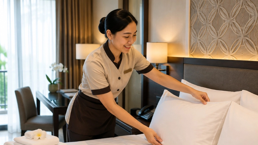 Pekerja housekeeping pada sektor hospitality Internusa Human Capital